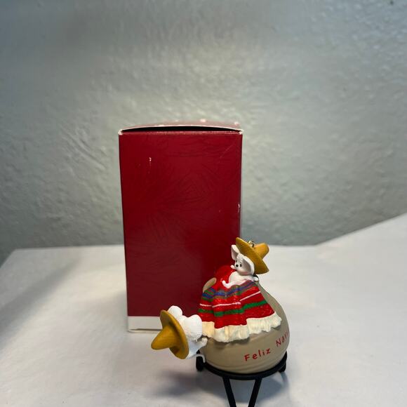 Hallmark Keepsake 1996 Mice Feliz Navidad Christmas Ornament Mexican Vintage - Picture 5 of 10